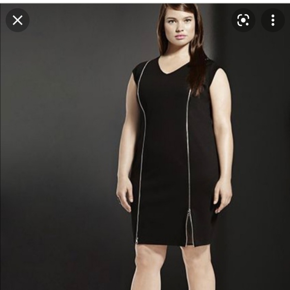 6TH & LN DOUBLE ZIPPER DRESS